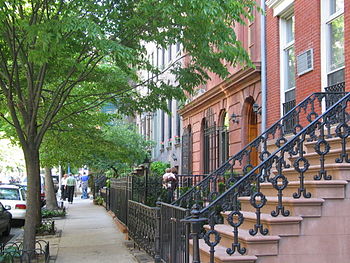 Townhouses in Chelsea; much of this Manhattan ...